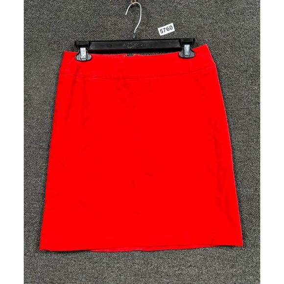 Talbots Dresses & Skirts - Talbots Pencil Skirt Womens Size 2P Red Knee Length Academia Casual Stretch